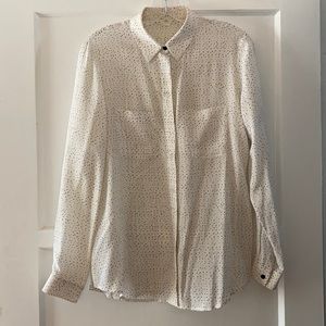 Club Monaco Silk Button Up Shirt